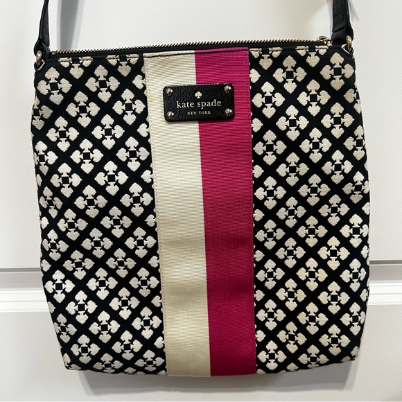 Kate Spade Black and Pink Patterned Crossbody Bag - Picture 2 of 7